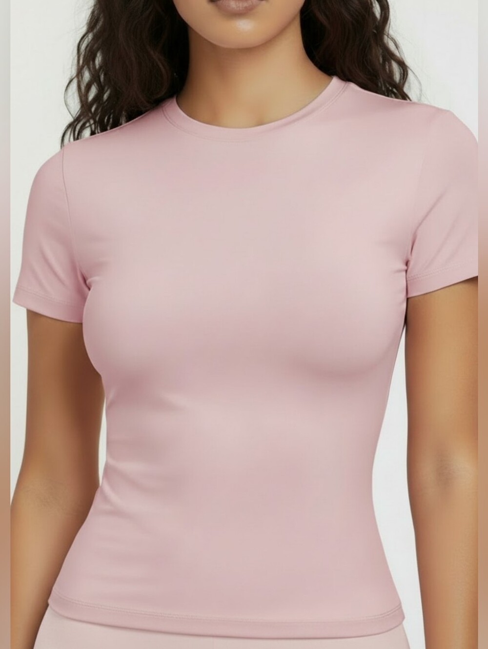 Skims Cotton Jersey Shirt Top Cherry Blossom Medium NWT
